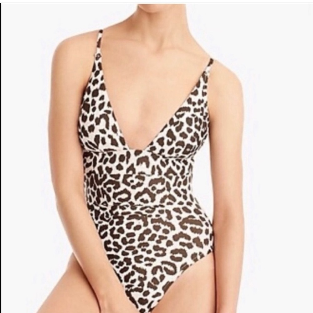 Leopard Print J Crew One Piece
